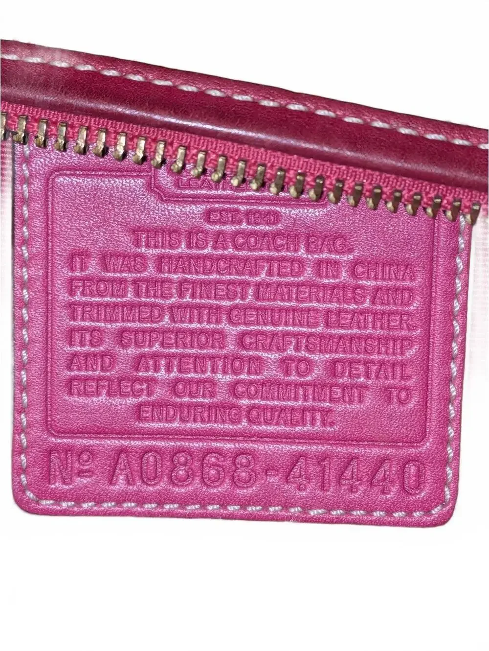 Coach Heritage Plaid Crossbody Bag with Pink Varsity Stripe Trim